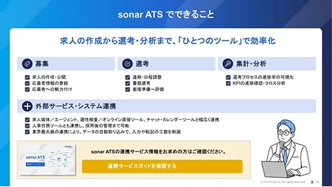 sonar ATS 機能紹介