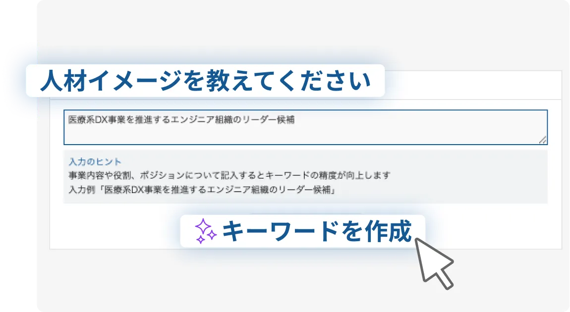 採用したい人材イメージを入力