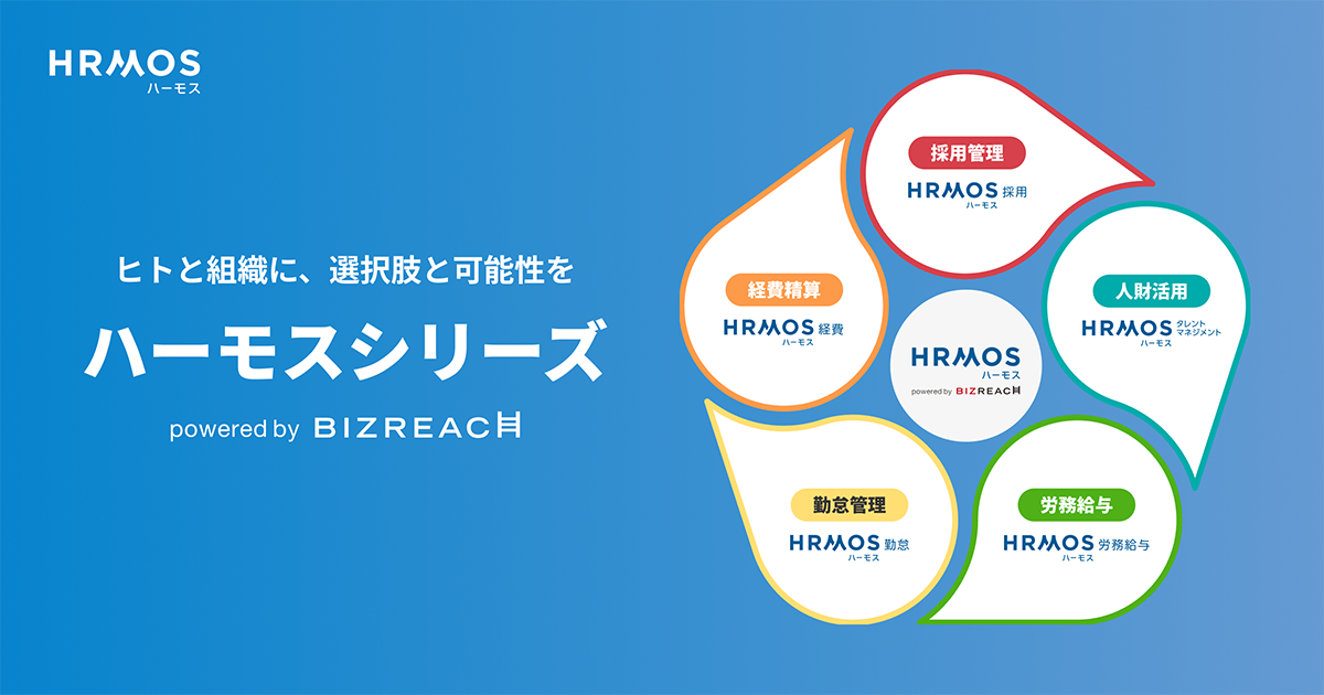 【ハーモス(HRMOS)シリーズ】サービス一覧 | 採用管理/人財活用/勤怠管理/経費精算/労務給与