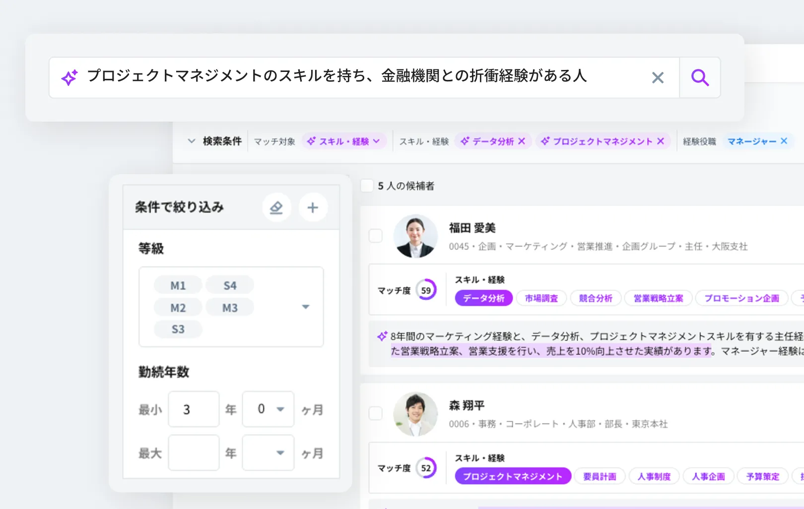 社員とポジションのマッチング2