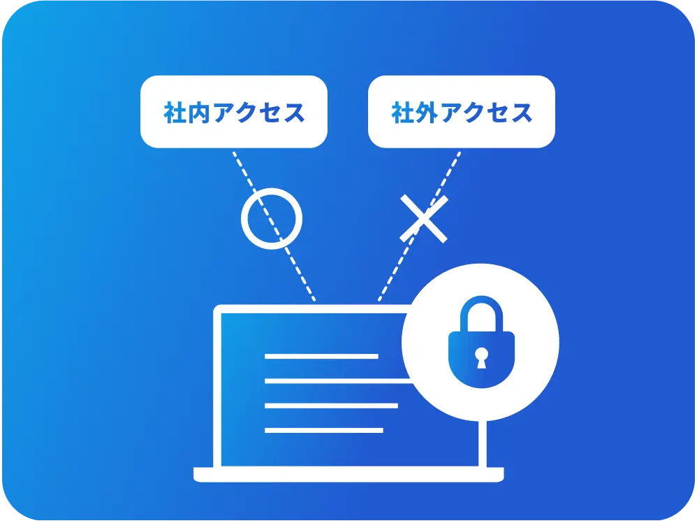 セキュリティ万全！社員のみ閲覧できる<br> 安全な環境